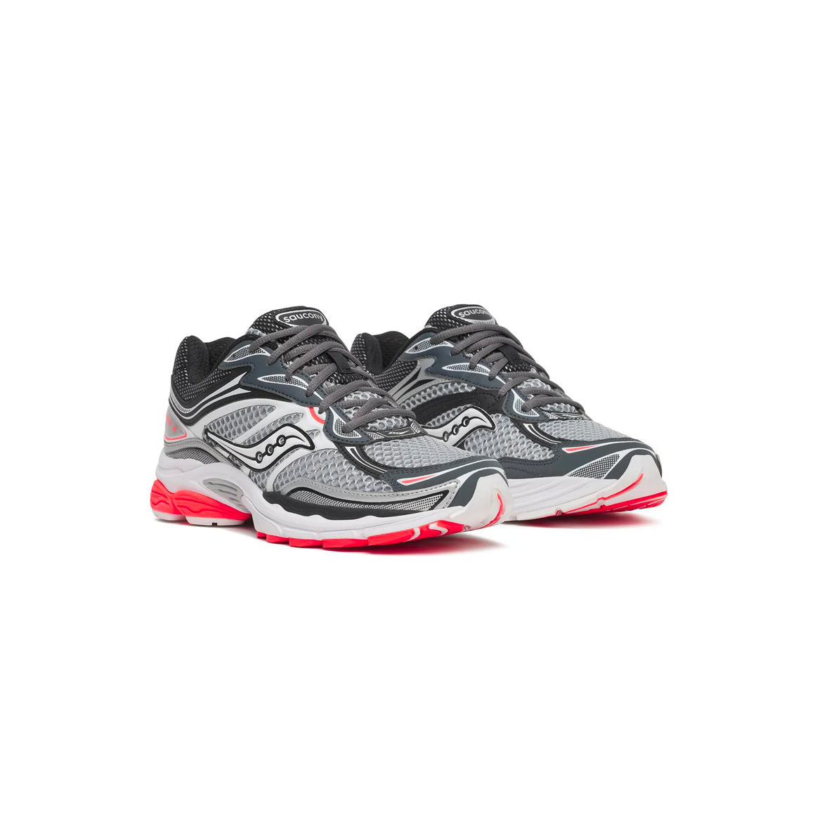 Saucony ProGrid Omni 9 Gris & Rouge - Sneaker Running