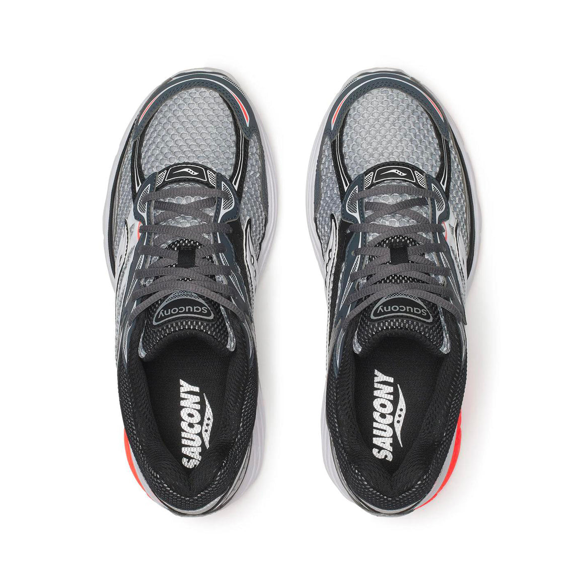 Saucony ProGrid Omni 9 Gris & Rouge - Sneaker Running