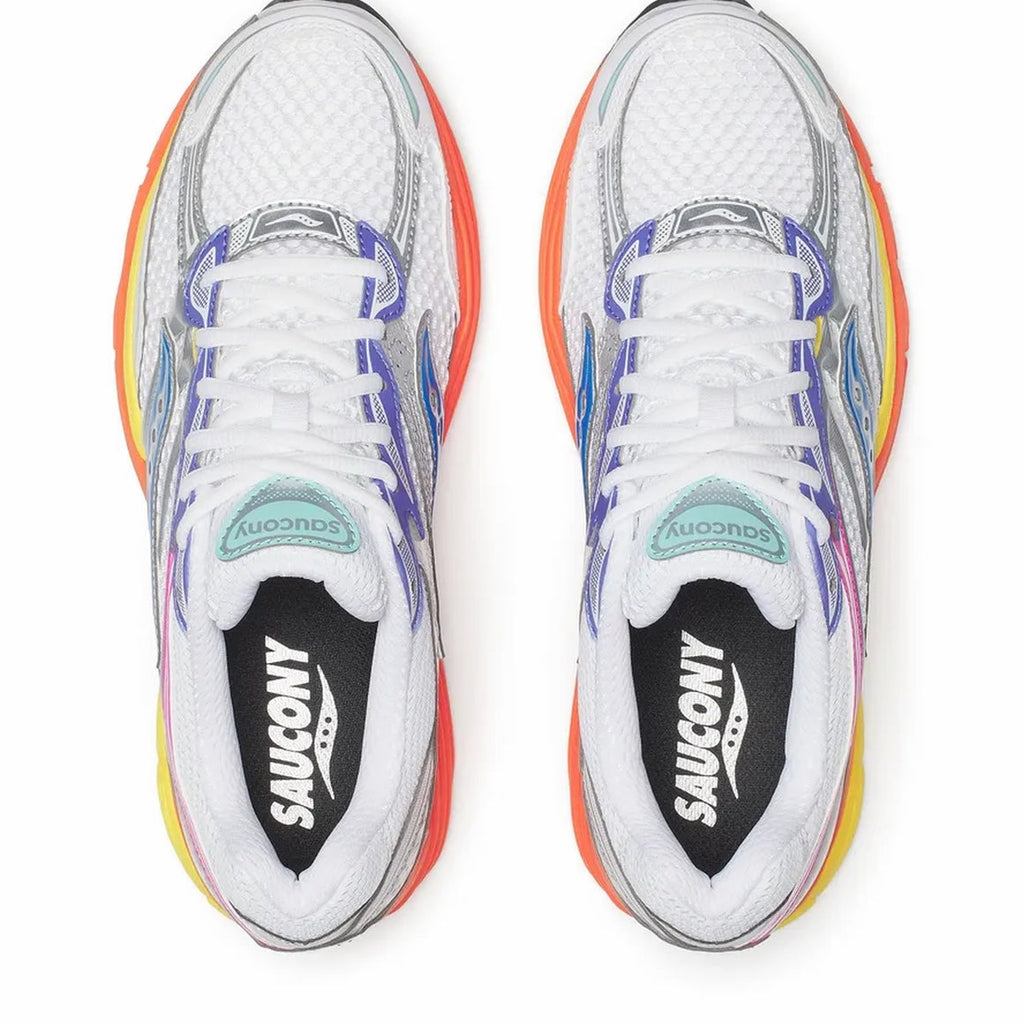 Saucony ProGrid Omni 9 Blanc Multicolore - Sneaker Running