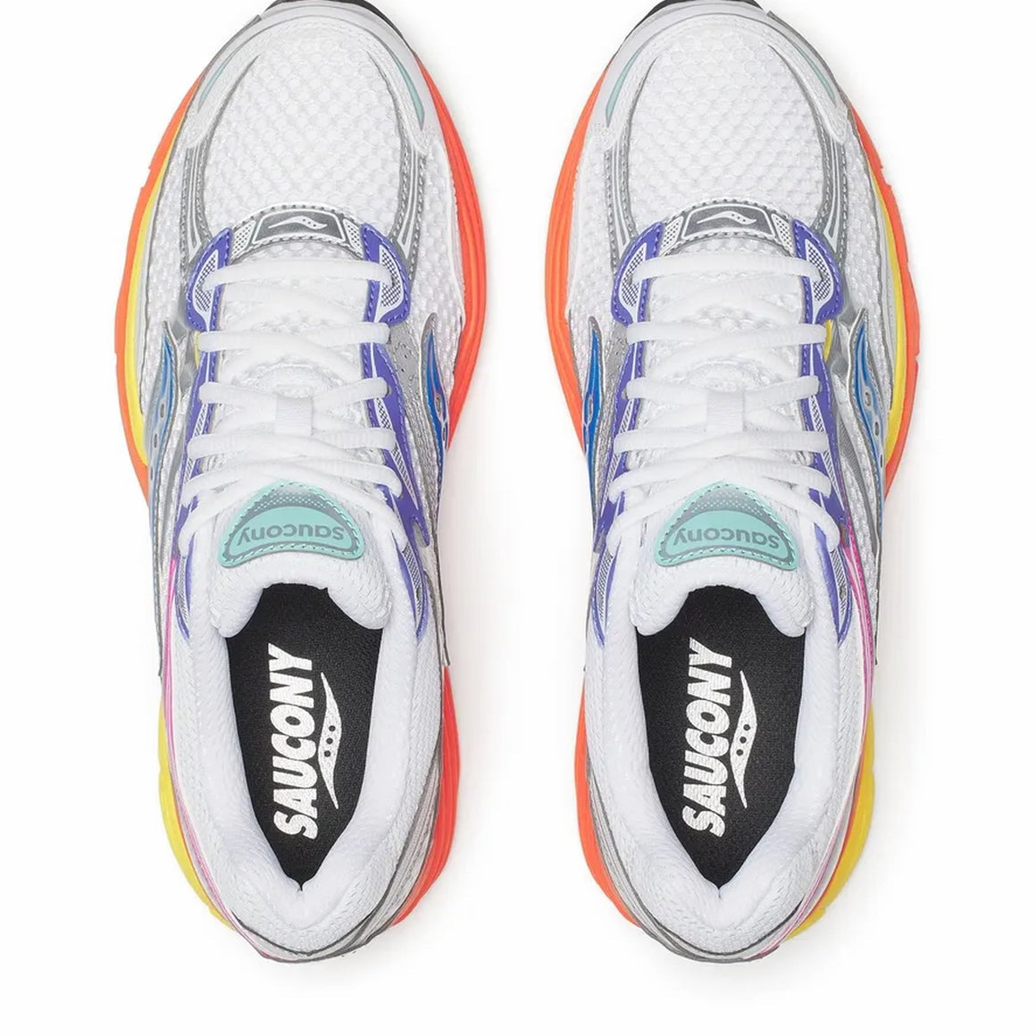 Saucony ProGrid Omni 9 Blanc Multicolore - Sneaker Running